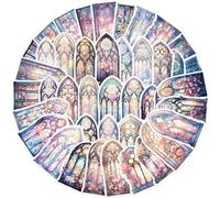 50 Pcs Church Window Stickers for Kids Teens Adults Boys Girls Gift,Stickers Pack for Laptop,Skateboard,Luggage,Car,Bike, Cup,Computer,Water Bottle Decor,Church Vinyl Waterproof Sticker Decals