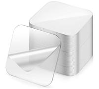 50 Pcs Clear Double Sided Adhesive Pads, Double Sided Sticky Pads, Sticky Pads Heavy Duty, Adhesive Pads, Clear Double Sided Sticky Pads 6x6Cm Traceless Adhesive Mounting Tape for Walls Floors Glass
