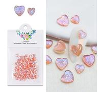50 Pcs Clear Nail Diamonds, Big Glitter Designs Rhinestones Crystal Resin Stones Art Accessories Decorations Kit Decorations Stickers