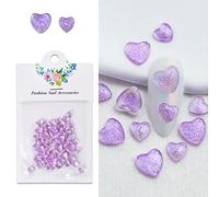 50 Pcs Clear Nail Diamonds, Big Glitter Designs Rhinestones Crystal Resin Stones Art Accessories Decorations Kit Decorations Stickers