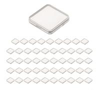 50 Pcs Coin Capsules PS Plastic with Adjustable Gaskets for 17/20/25/27/30mm Coins, Square Rounded Storage Cases for Collectors