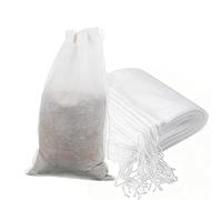 50 PCS Cold Brew Coffee Bags, Cold Brew Bags Disposable 6x10 Inch Fine Mesh Brewing Drawstring Pouches Large Empty Tea Bag for Loose Leaf Tea, Iced Coffee, pice, Home Brewing