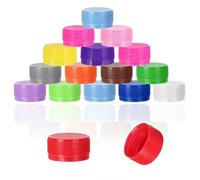 50 PCS Colorful Plastic Bottle Caps Reusable Mixed Color Plastic Bottle Tops Craft DIY Bottles Lids Decorative Bottles Cover for Calendar Vase Creative Art Supplies (Color Random)