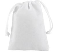 50 Pcs Colorful Velvet Drawstring Bags, Jewelry Packaging Pouches, 10x16cm(White)