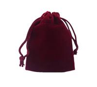 50 Pcs Colorful Velvet Drawstring Bags, Jewelry Packaging Pouches, 10x16cm(Wine red)