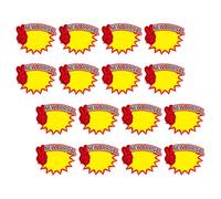 50 Pcs Commodity Price Tags Yellow Paper Signs