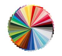 50 Pcs Cotton Fabric Squares, 20 x 20cm Precut Fat Quarters Bundles - Solid Colour Quilting Fabric for Patchwork, Sewing and DIY Craft Projects