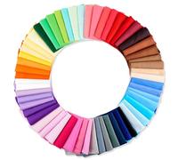 50 Pcs Cotton Fabric Squares Sheets,10 x 10 cm Precut Fabrics Squares Bundle for Sewing and DIY Crafting,Quilting & Patchwork Coloured Mixed Squares Colour Cotton Sheet for Beginners Art Craft