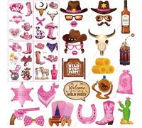 50 Pcs Cowgirl Party Decorations & Tattoo Stickers | Western Cowboy Themed Props | Perfect for Wild West & Country Parties