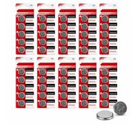 50 PCS CR2032 Lithium Coin Cell Battery Ultra High Capacity Powerful 3V Output, Use for Remote, Car Fob, Car Key, Motherboard, Calculators, Toys, Watches and More (2032, DL2032, BR2032, KL2032)