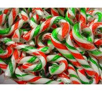 50 PCS 'CRACKED' BROKEN MINI PEPPERMINT CHRISTMAS CANDY CANES (approx. 250g)