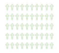 50 Pcs Crosses Shaped Paper Clips Metal Bookmarks Planner for School