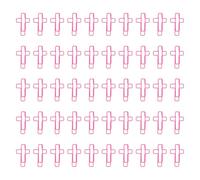 50 Pcs Crosses Shaped Paper Clips Metal Bookmarks Planner for School