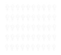 50 Pcs Crosses Shaped Paper Clips Metal Bookmarks Planner for School