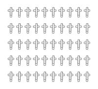 50 Pcs Crosses Shaped Paper Clips Metal Bookmarks Planner for School