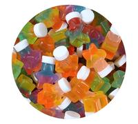 50 pcs Cute Slime Charms Mixed Set Resin Flatback Making Supplies for DIY Craft Making and Ornament Scrapbooking Beads Assorted Candy Fruit Cake Ornament