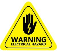 50 Pcs Danger Electrical Hazard Voltage Shock Safety Warning Label Sticker,2 Inch High Voltage Labels,Electrical Shock Hazard Risk Warning Sign