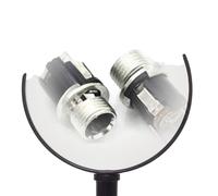 50 PCS DC-053A power outlet 5.5-2.1 socket Female with nut 3pin