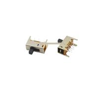 50 Pcs DC 50V 0.3A 2 Position DPDT 2P2T Vertical Slide Switch 6 Pin IDGTTLDF
