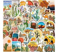 50 Pcs Desert Stickers for Kids Teens Adults Boys Girls Gift,Stickers Pack for Laptop,Skateboard,Luggage,Car,Bike, Cup,Computer,Water Bottle Decor,Desert Vinyl Waterproof Sticker Decals