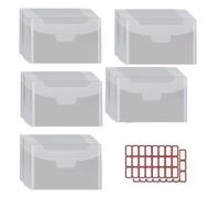 50 Pcs Die & Stamp Storage Bag Die Cuts Storage Pockets Clear Envelopes Pockets for Cutting Dies Scrapbooking