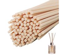 50 Pcs Diffuser Sticks, 30 cm Natural Rattan Reed Diffuser Sticks for Diffusers Aroma Essential Oil Diffusers Replacement Refill for Bedroom Fragrance Aromatherapy