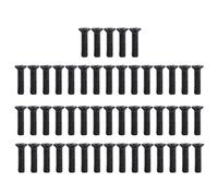 50 PCS DIN 965 Countersunk Cross Screws, M3 A2 70 Machine Screws Assortment Kit, Black Galvanized Fasteners for Accurate Assembly (M3*12)