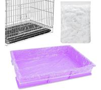 50 Pcs Disposable Cage Liners Clear Plastic Rabbit Cage Liner Bag Elastic Small Animal Toilet Film for Bunny Hamster Totoro Hedgehog Guinea Pig and Small Animals