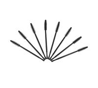 50 Pcs Disposable Eyelash Brush Silicone Mascara Applicator with PP Handle for Eyelash Extensions and Lifting(Black Tower Type)
