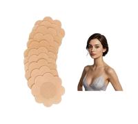 50 PCS Disposable Nipple Pasties Cover, Nipple Covers Stickers Petals Shape Nipple Covers Invisible, Strong Adhesive & Sweat-Proof & Waterproof for Women & Men, Prevent Nipple Show-Through Discreetly