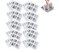 50 PCS Disposable Shower Drain Hair Catcher, 10x10cm Floor Drain Filter Screen Waterproof Adhesive for Bathtub Bathroom Laundry Room Kitchen