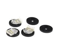 50 PCS Double Dial Taper Volume Wheel Duplex Potentiometer B503 B104 1K 2K 5K 10K 20K 50K 100K 3Pin 5Pin 16 * 2mm(B203(20K),5PIN 16X2)