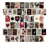50 Pcs Downtown Girl Room Decor Aesthetic, Y2k Wall Collage Kit Aesthetic Pictures, Coquette Wall Art Posters Prints Y2k Posters for Bedroom, Vintage Pictures Wall Decor for Dorm