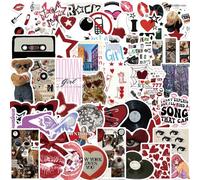 50 Pcs Downtown Y2K Girls Stickers for Laptop, Snowboard, Suitcase, Scrapbook, Skateboard,Luggage, Graffiti,Teenager, Boy, Girl, Sticker,Waterproof