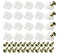 50 Pcs Drawer Supports, Kitchen Drawer Front Fixing Brackets,Drawer Supports for Sagging Drawers for Various Furniture, Bookcases, Drawers, Cabinets, Wardrobes, Etc.