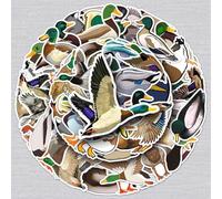 50 Pcs Duck Stickers for Kids Teens Adults Boys Girls Gift,Mallard Stickers Pack for Laptop,Skateboard,Luggage,Car,Bike, Cup,Computer,Water Bottle Decor,Vinyl Waterproof Sticker Decals