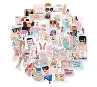 50 Pcs Empowering and Stylish - Themed Vinyl Stickers Pack, Waterproof Motivational Stickers for Laptop, Water Bottle, Suitcase, Journal - Inspirational Stickers for Women, Teens, Adults