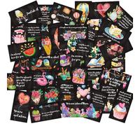 50 PCS Encouragement Motivational Cards Positive Affirmation Cards Inspirational Quotes Card with Healing Patterns Inspirational Gifts Positive Gifts for Women Girls Teens Kids