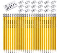 50 Pcs End of Year Gift Gifts 25 You are Awesome Pencils Motivational Party Favor with 25 White Encouraging Eraser Graduation Gift for 2025 Graduation School Students Classrooms Party Bag