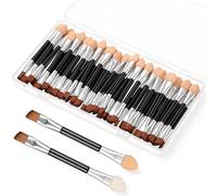 50 Pcs Eye Shadow Applicators 3inch Dual Sides Disposable Eyeshadow Applicators Sticks with Soft Sponge Head Eyes Makeup Cosmetic Tool Portable Travel Mini Eyes Makeup Brushes Concealer Brush