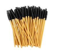50 Pcs Eyebrow Spoolie Brush,Black Eyelash Spoolies,Portable Small Spoolies Eyebrow Brush,Disposable Mascara Wands,Multipurpose Eyelash Brushes,Lash Spoolies for Holidays,Wedding,Daily Use