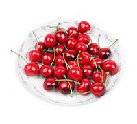 50 Pcs Fake Cherry Artificial Fruits Model Fruit Vase Filler Food Toy Fruit Model Photography for Christmas Party & Room Decoration