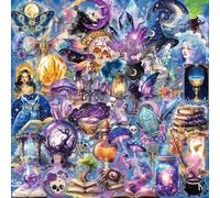 50 Pcs Fantasy Magic Planet Stickers Pack, Waterproof PET Vinyl Decals for Journals, Scrapbook, Phone Case, Stationery, DIY Crafting, Aesthetic Witchy Stickers for Laptop, Water Bottle, Notebook