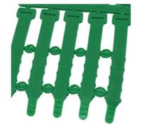 50 Pcs Farm Animal Foot Ring Chicken Quail Pigeon 5 Colors Pet Bird for Chickens, Ducks, Hens, Poultry(Green)