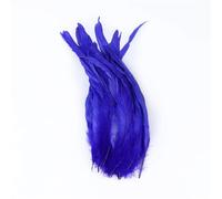 50 Pcs Fluffy Chicken Rooster Feathers Colored Tying for DIY Craft Carnival Wedding Decorat 25-30 Cm Royal Blue 50 Pcs