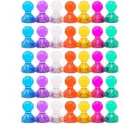 50 Pcs Fridge Magnets Strong, Multicolor Magnetic Push Pins Creative Thumb Tacks Magnets for Refrigerator Noticeboard Whiteboard Office School