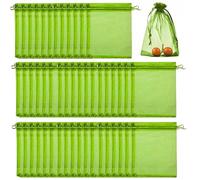 50 pcs Fruit Protection Bags 15x20cm - Strawberry Protection Bags For Cherry Fruit Bush Insect Mesh Net Bags for Gardening Fruits Plant Vegetables Organza Bags Drawstring Lavender Gift Bags Reusable