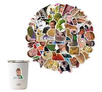 50 Pcs Funny Meme Stickers, Classic Funny Stickers for Adults, Fashion Decals Graffiti Colorful Waterproof Vinyl Stickers for Laptop Skateboard