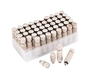 50 pcs Garden Sprayer Nozzle Tips Sprayer Nozzle Adjustable High Pressure Atomizing Spray Head Irrigation Tool for Courtyard 3 Sections Orifice Dia 0.15mm