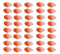 50 Pcs Glass Petals Gradient Beads 12x20mm Art Supplies for Creative Jewelry Making Hairpin Decoration Beads Gradient Petal for Hairpin Jewelry Making Art Project